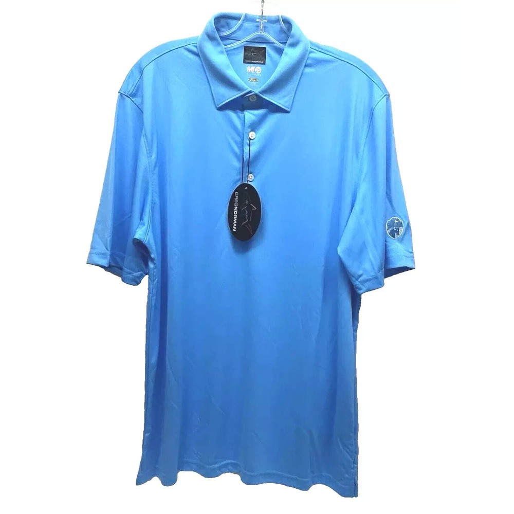 Greg Norman Pro-Series Men's Blue Large Polo Shirt NEW (H6)